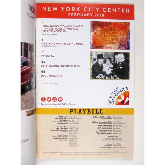 New York City Center Encores Playbill 2018 Hey Look Me Over Viertel Birney NYC - Picture 2 of 8